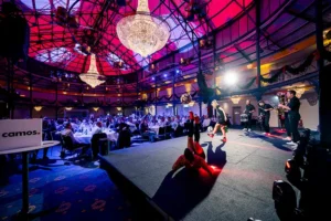 Fußballshow Duo bei einer Gala