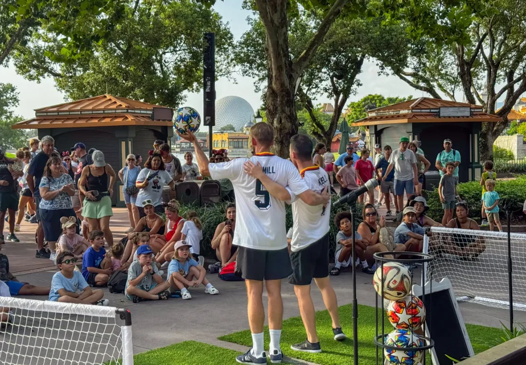 Fußball Freestyle Duo Show in USA Disneyworld