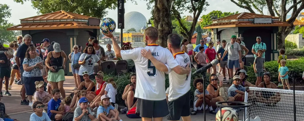 Freestyler Duo mit Fußballshow in USA Disneyworld